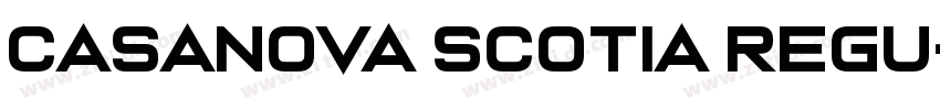 Casanova Scotia Regu字体转换